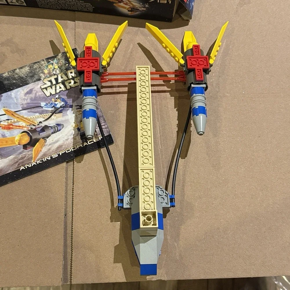 LEGO Star Wars set #7131 Anakin's Podracer Complete Box Instructions Minifigs